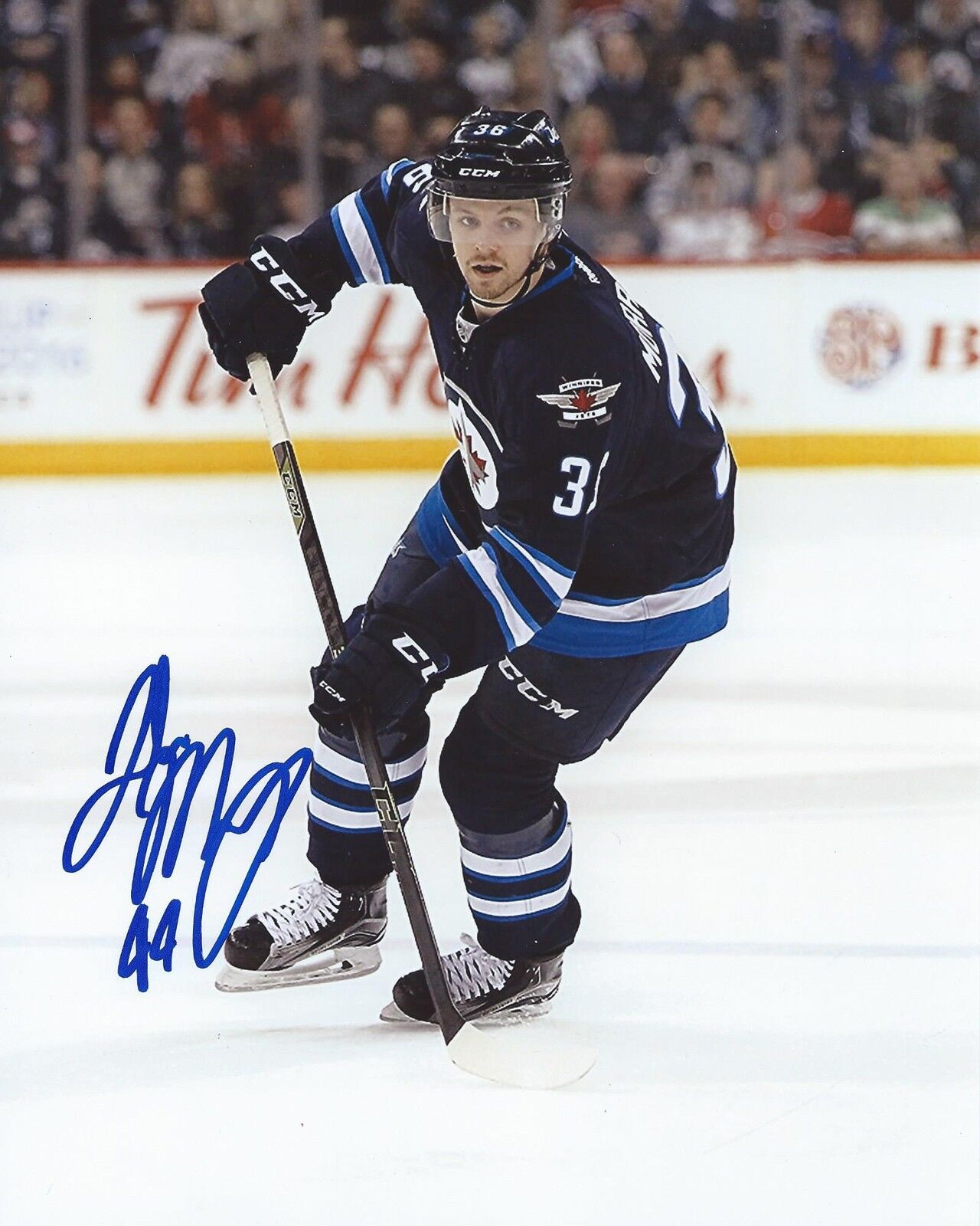 Josh Morrissey Signed 8x10 Photo Poster painting Winnipeg Jets Autographed COA B