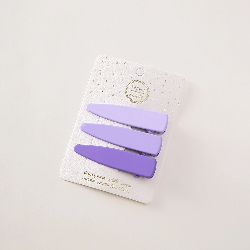 Minimalist Solid Color Alloy Hollow Out Hair Clip 1 Set