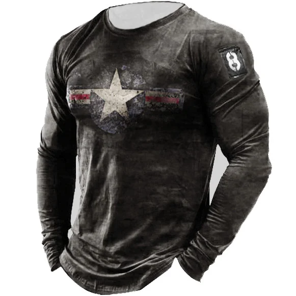 American Stars  Print Long Sleeve Shirts / [viawink] /