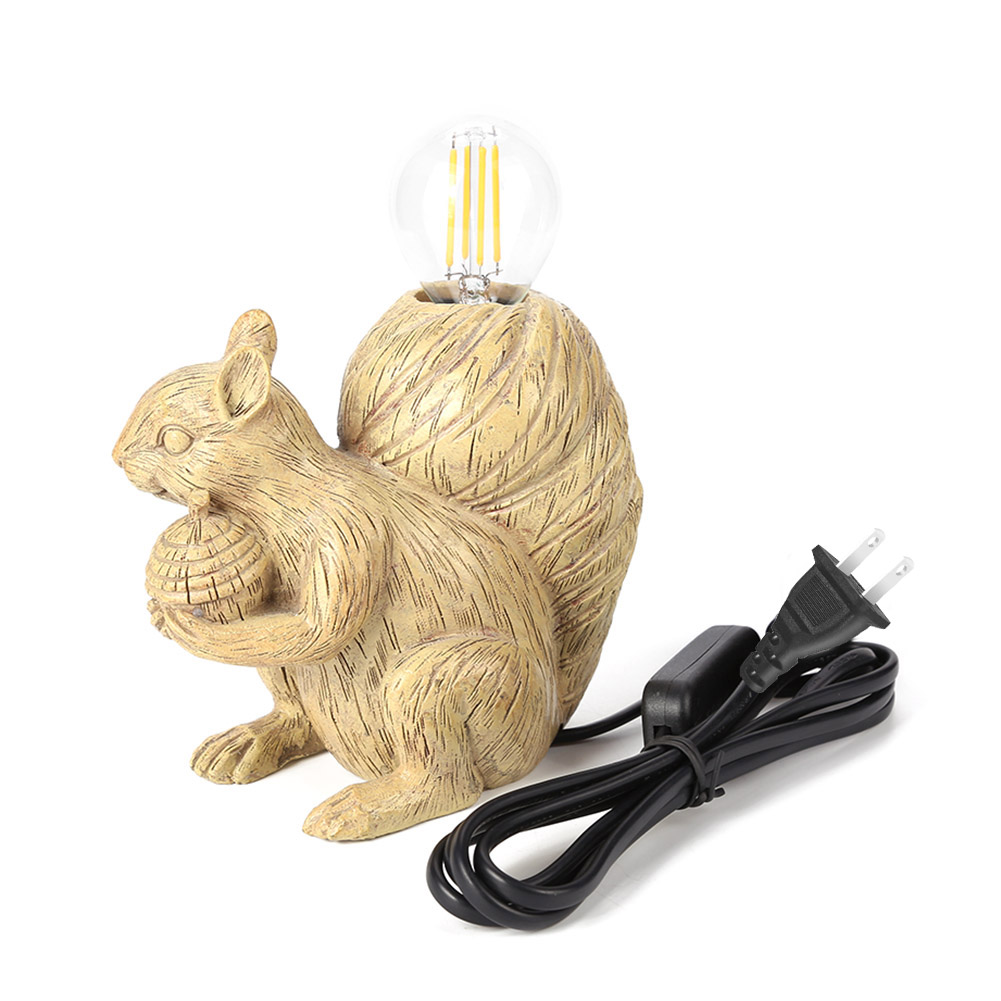 

Animal Squirrel LED Wall E12 Bulb Living-Night Light, Us plug, 501 Original