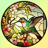 4pcs Diamond Painting -DIY Round Drill Birds Dragonflies