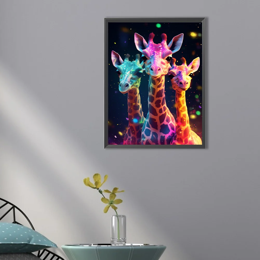 Diamond Painting - Full Round Drill - Giraffe(30*40cm)