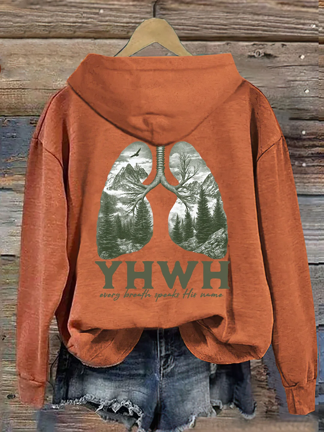 Yhwh Lungs Christian Hoodie
