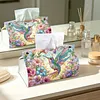 (25cm)Hummingbird PU DIY Diamond Painting Tissue Box for Beginners Adults Home