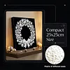 uk.everydayedeals DIY Pearl Painting With Frame - Handmade Self-Adhesive Pearls - Wreath(25*25cm)