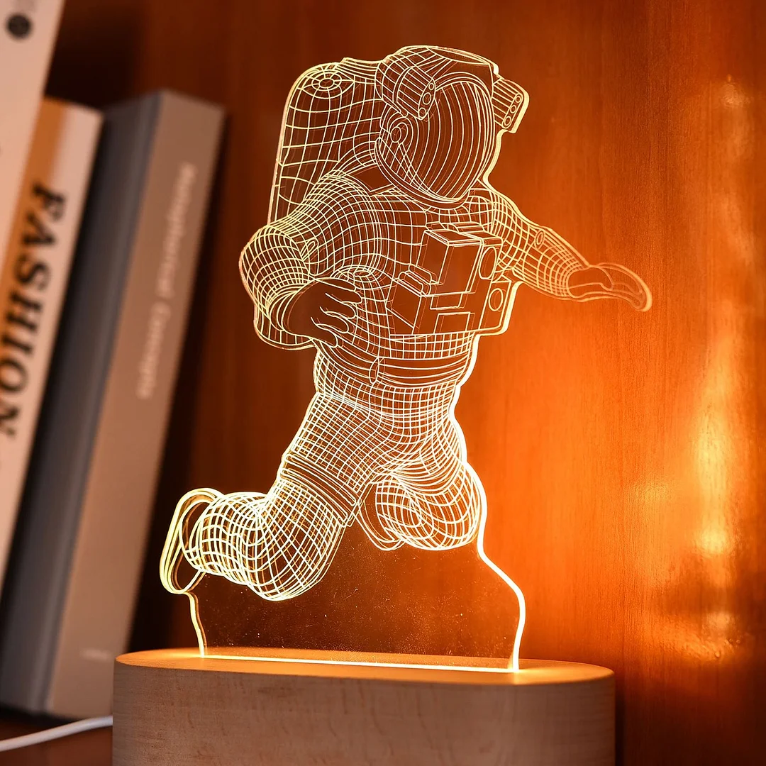 Customized Photo Frame USB Creative Wooden Base With Led Light Living Room Bedroom Decoration Custom Text Photo