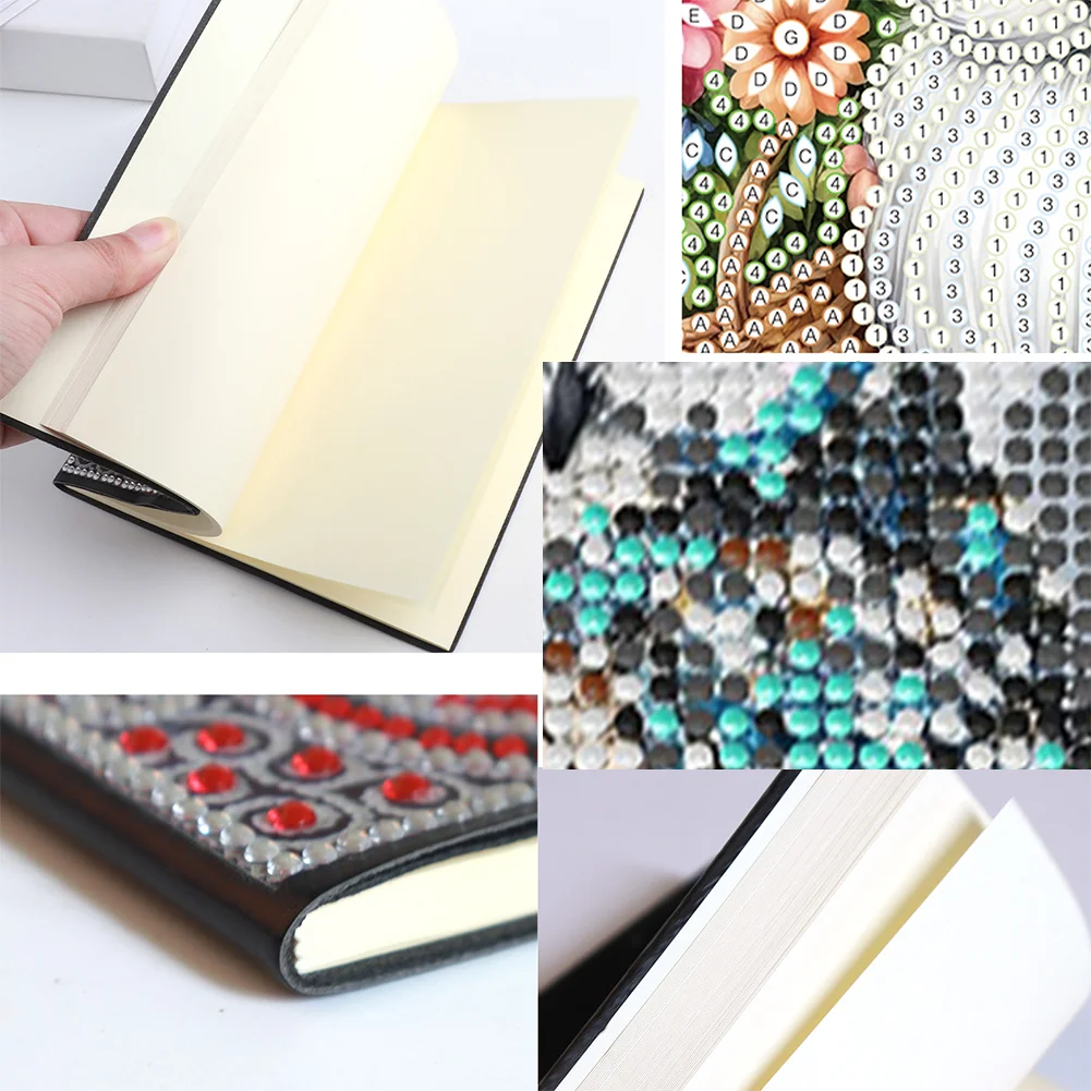 5D DIY Owl Diamond Art Painting Notebook Kit Crystal Notepad Sketchbook Gifts