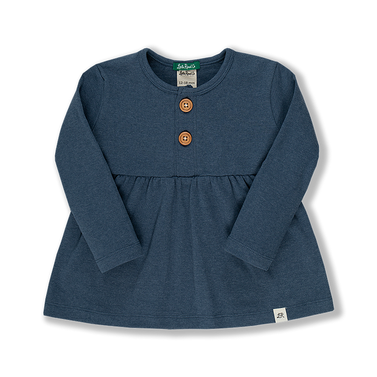 Midnight Long Sleeve Peplum Top