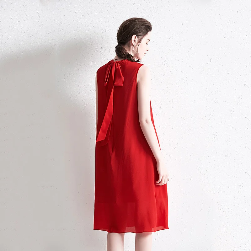 2023 spring and summer trend new loose fashion red dress