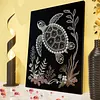 Kits d&rsquo;art DIY en diamant perle de mer avec cadre 30x40cm pour adultes