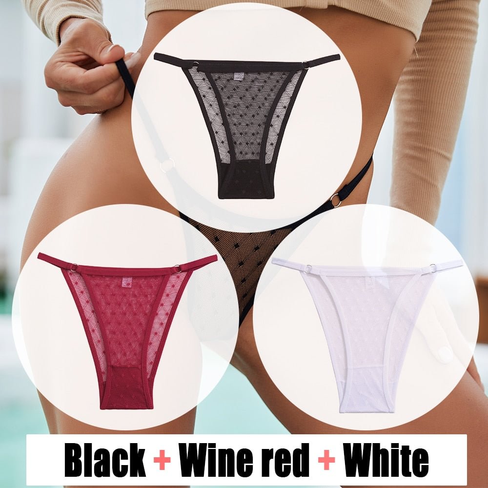 Sexy Lace Panties Women's Underwear Mesh Transparent Sexy lingerie Soft Intimate Underpants Plus Size M-XXL Female Underwear