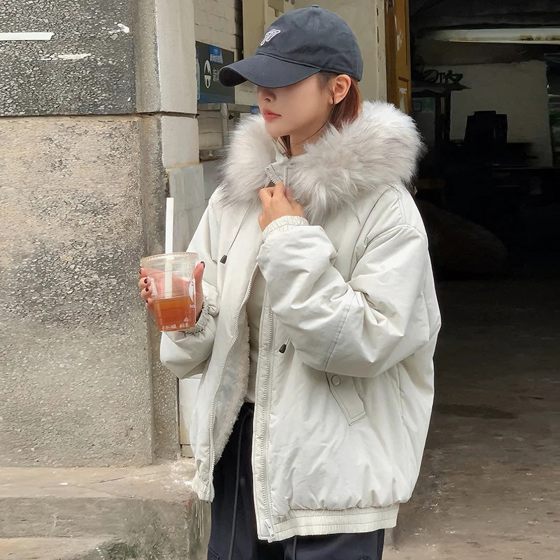 Woherb The New 2024 Winter Korean Winter Dress With Velvet And Thick Coat-Outfit Ideas