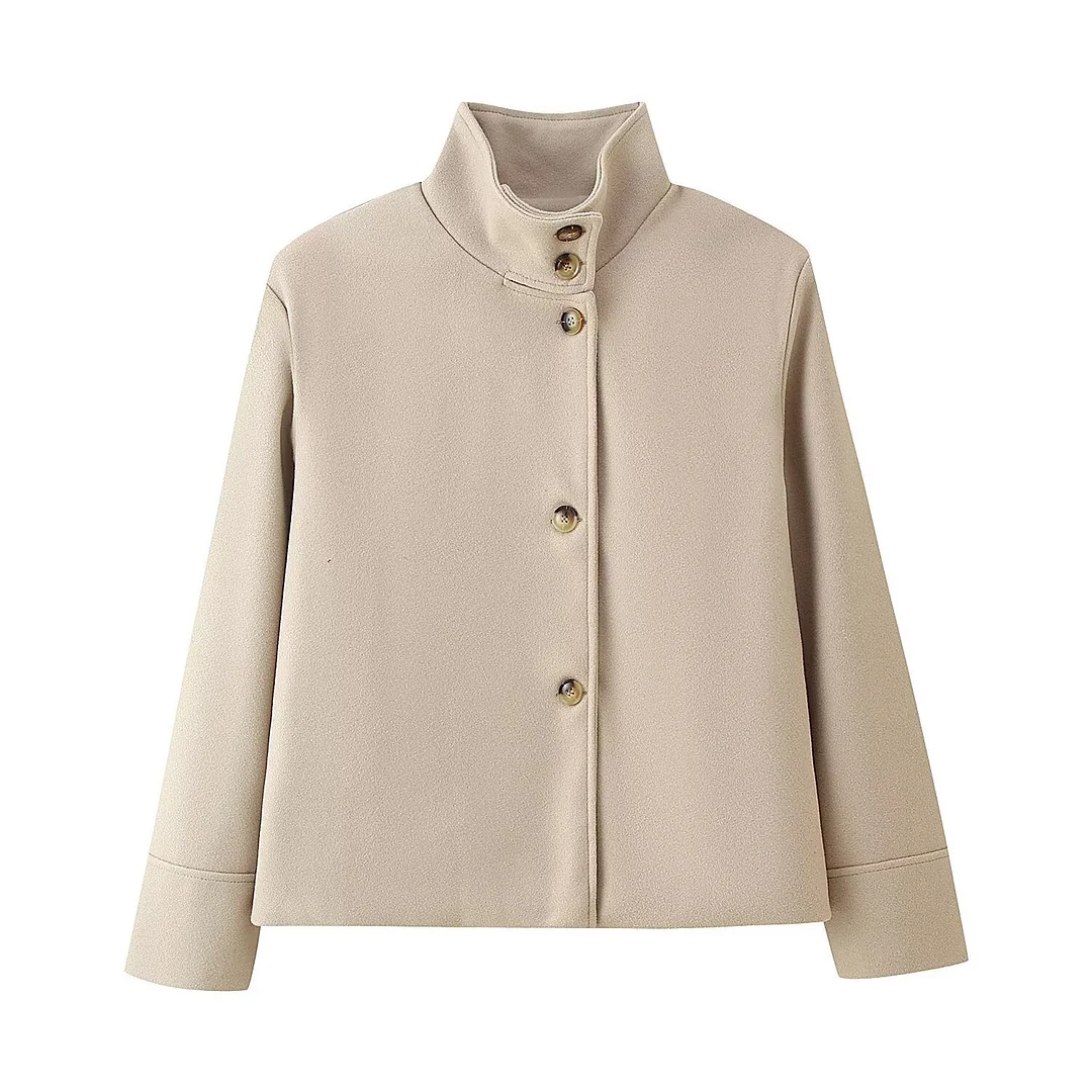 Nigikala Nigikala Women's Clothing Explosion Fashion Casual Collar Buckle Short Loose