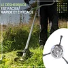 T&ecirc;te de d&eacute;broussailleuse en fil d'acier, t&ecirc;te de coupe 3/6