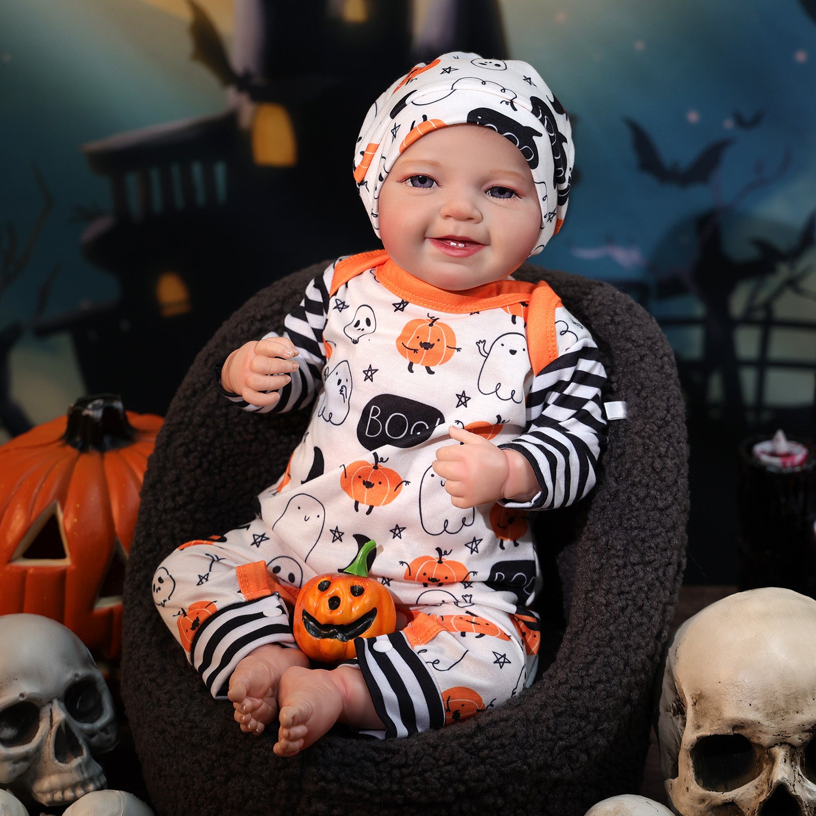 20" Life Like Baby Dolls Reborn Baby Dolls Halloween Infant Awake Baby