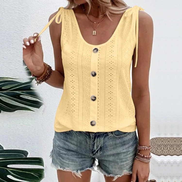 Uveng Versatile Sexy Casual Solid Color Blouses