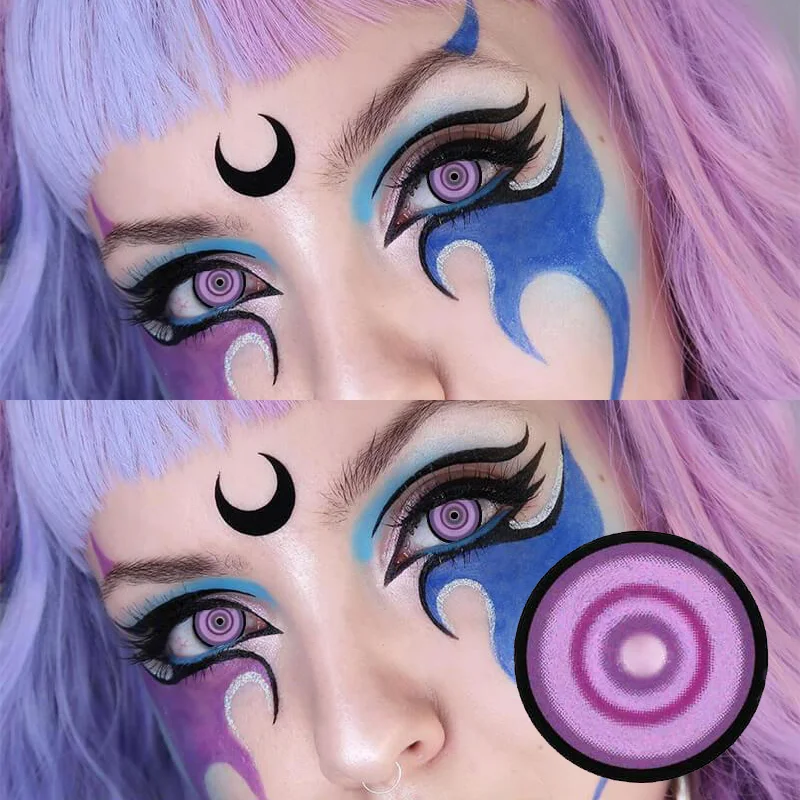 Sakuya Cosplay Contact Lenses Anime Style  Purple 14.5mm