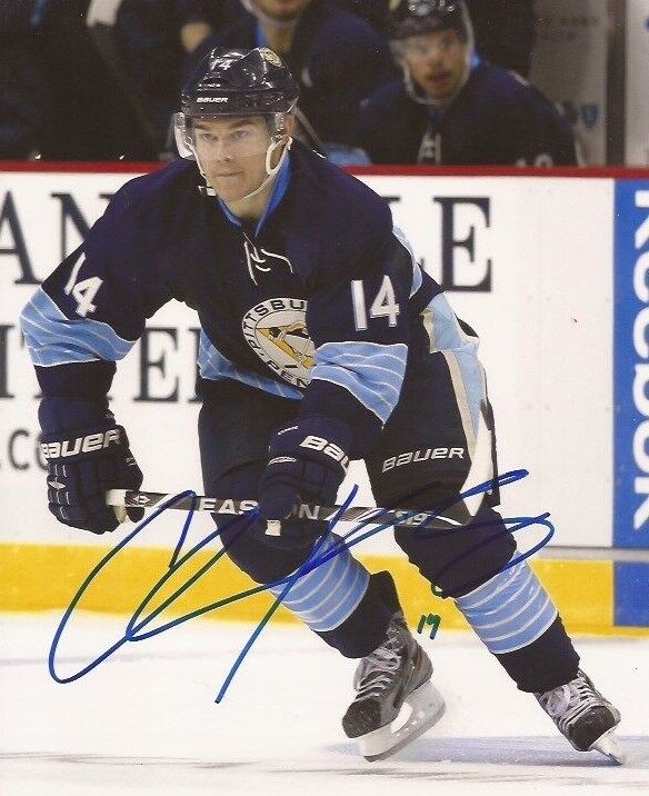 Chris Kunitz signed Pittsburgh Penguins 8x10 Photo Poster painting autographed Pens 4