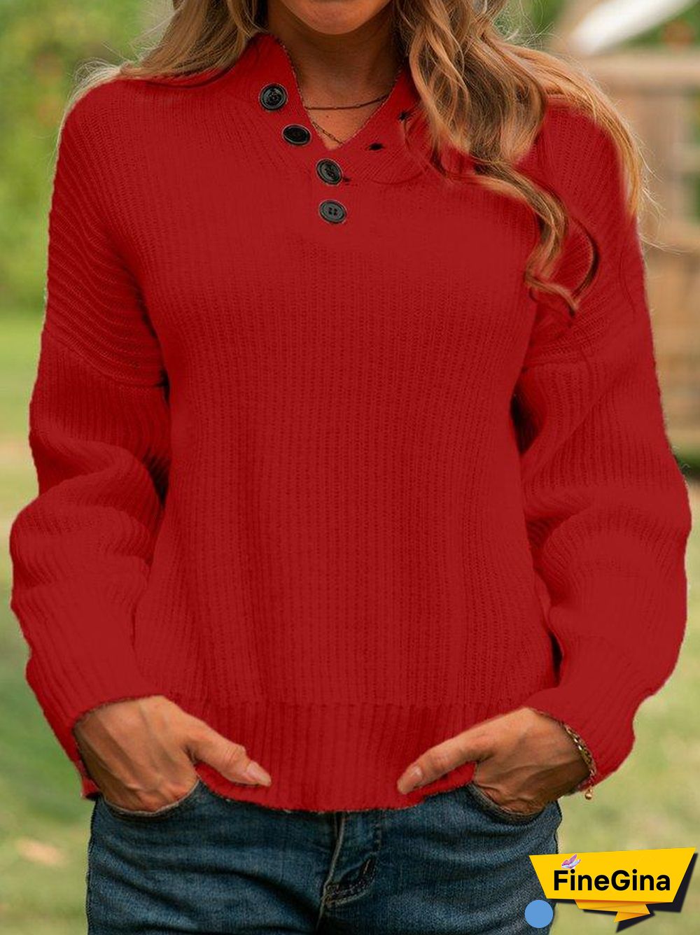Acrylic Long Sleeve Sweater