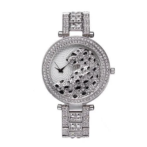 Leopard Iced Out Watches For Women Rhinestones-VESSFUL
