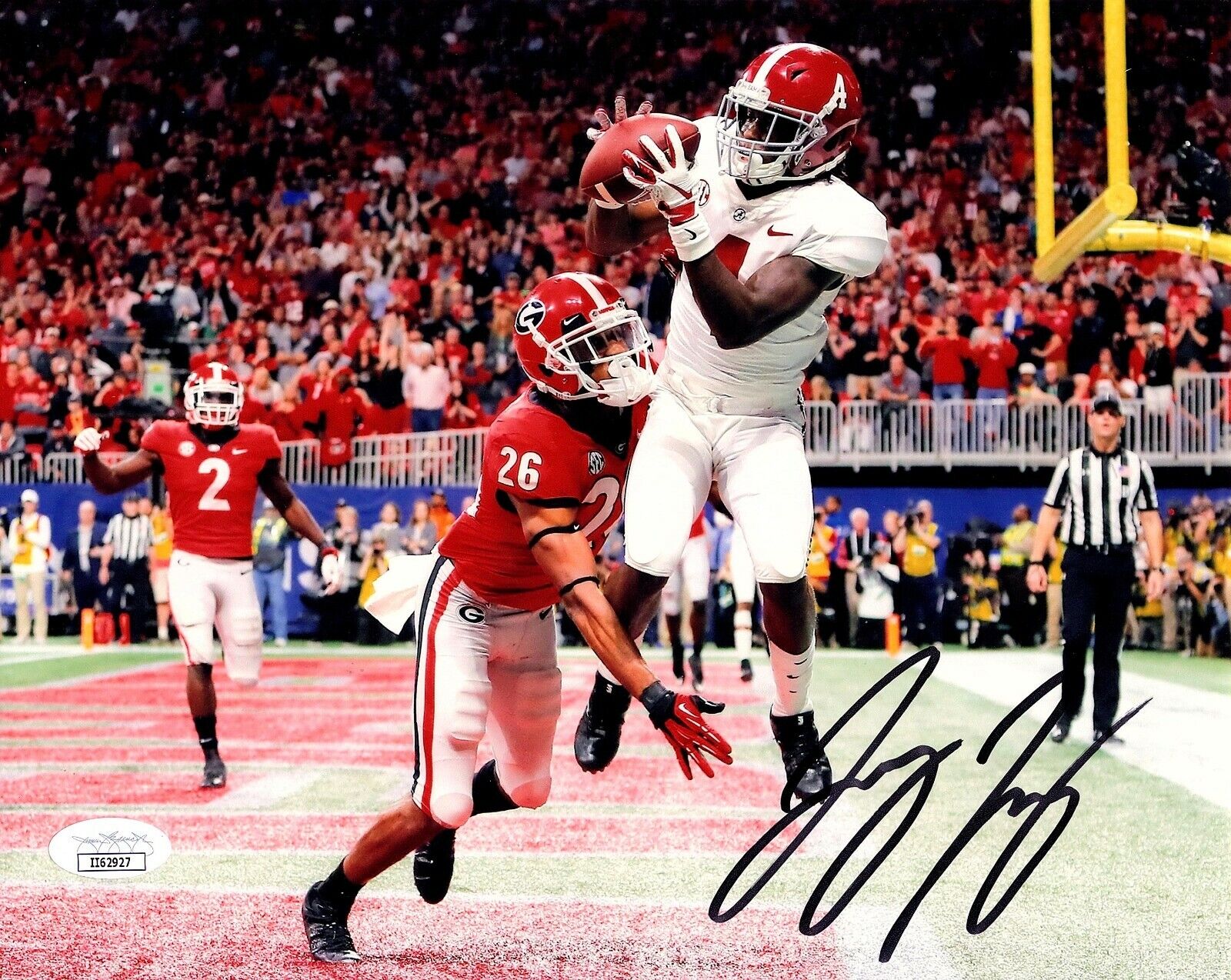 JERRY JEUDY SIGNED Autograph 8x10 ALABAMA CRIMSON TIDE Photo Poster painting JSA CERTIFIED