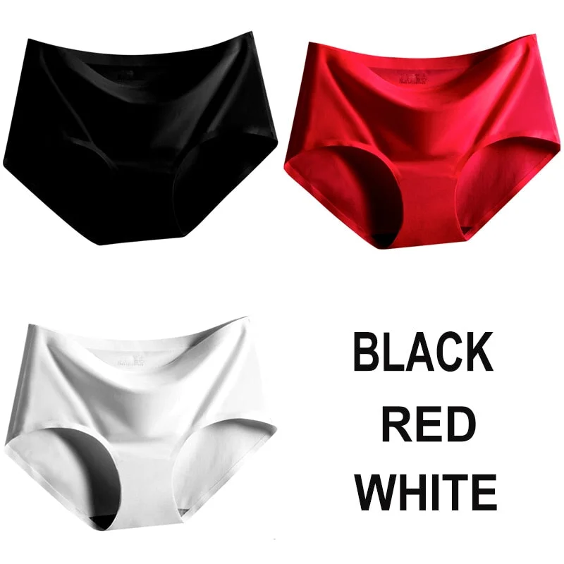 3PCS/Set Seamless Panties Women Panties Sexy Female Underpants Briefs Invisible Pantys Solid Color Soft Intimate Lingerie M-2XL