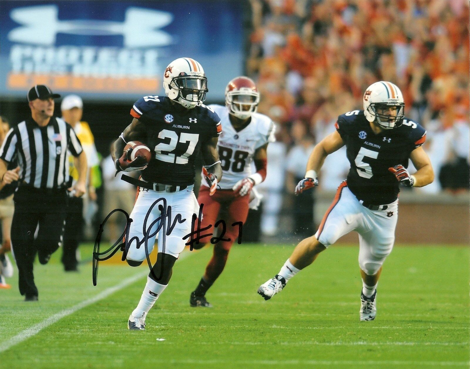 ROBENSON THEREZIE HAND SIGNED AUBURN TIGERS 8X10 Photo Poster painting W/COA