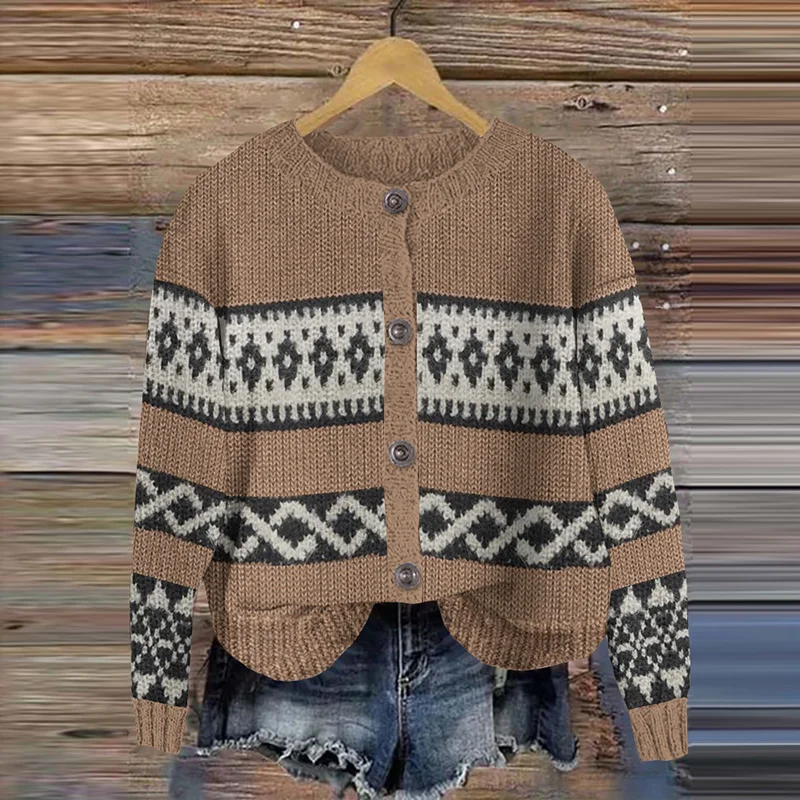 Vintage Tribal Totem Knitted Warm Sweater