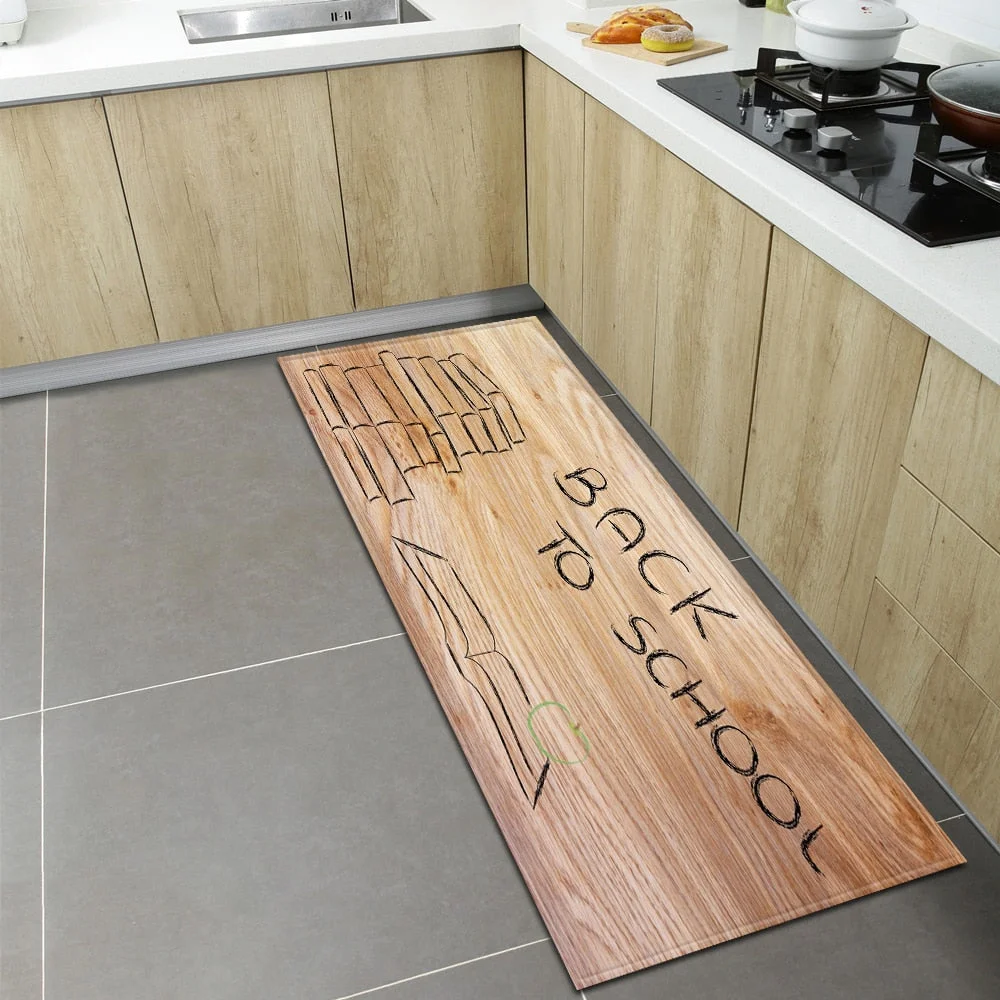 Nordic Kitchen Floor Mat Home Entrance Doormat Bedroom Living Room Decoration Long Carpet Hallway Balcony Bathroom Anti-Slip Rug