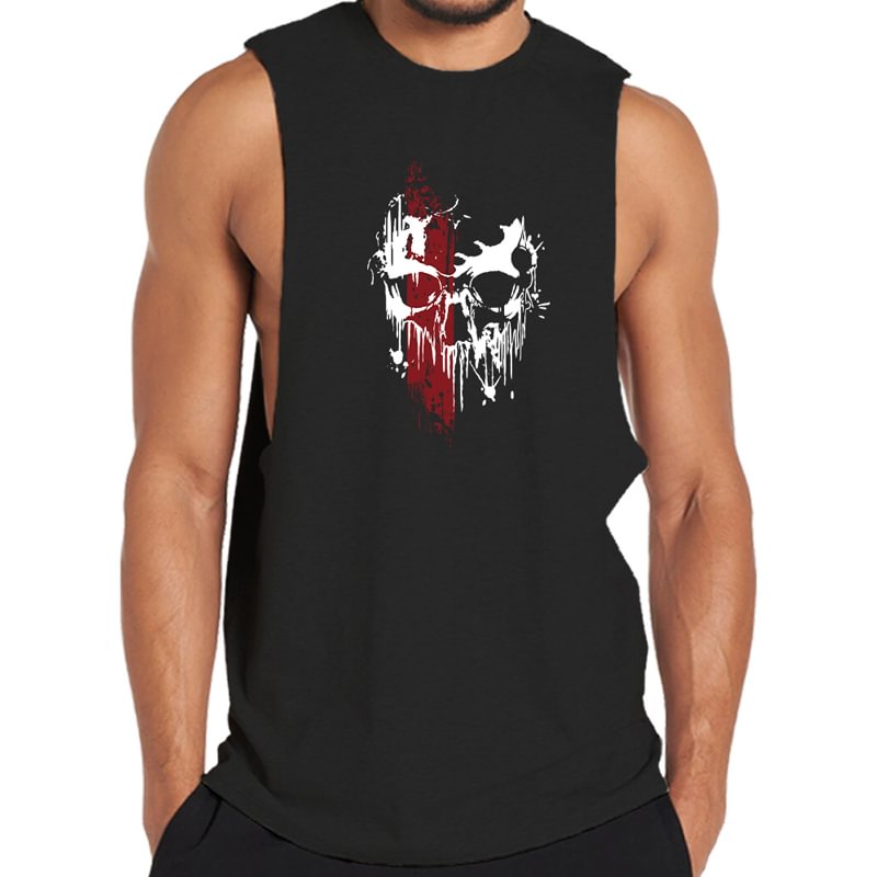 Cotton Skull Men's Tank Top tacday