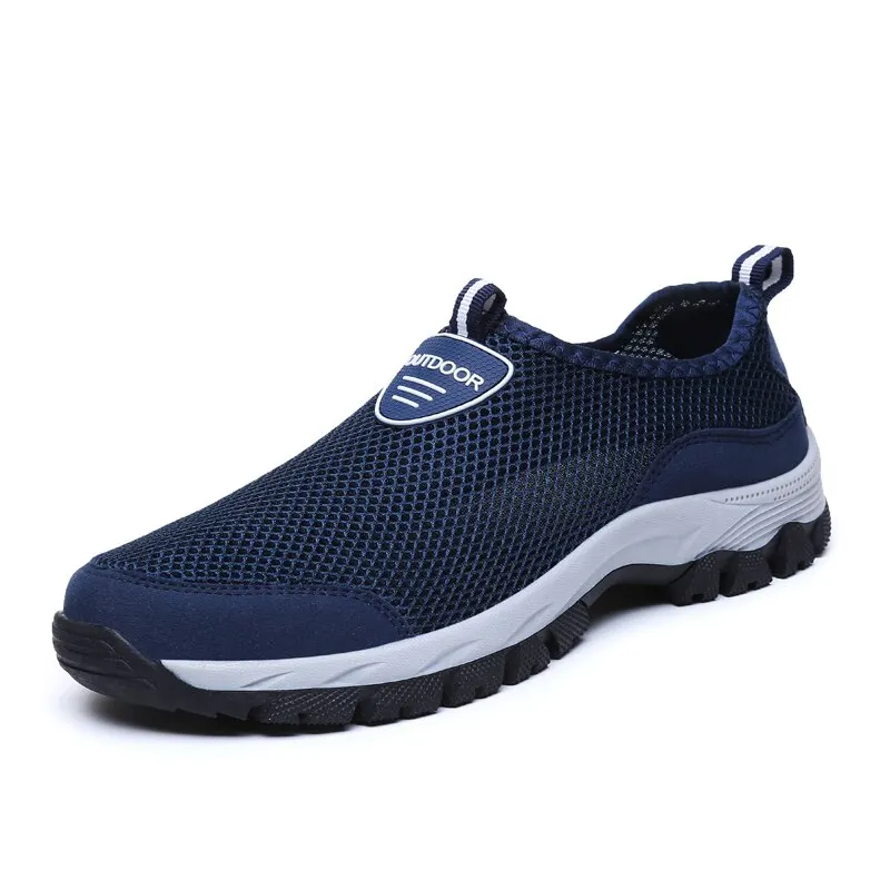 Male Hiking Shoes Mesh Outdoor Men Sneakers Climbing Shoes Casual Breathable Men Sport Shoes Quick-dry Water and  size 39-47