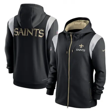 Men's New Orleans Saints Black zipper Hoodie
