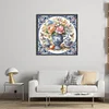 Colorful Blue And White Porcelain Vase-11CT Stamped Cross Stitch 40*40cm/15.75*15.75in