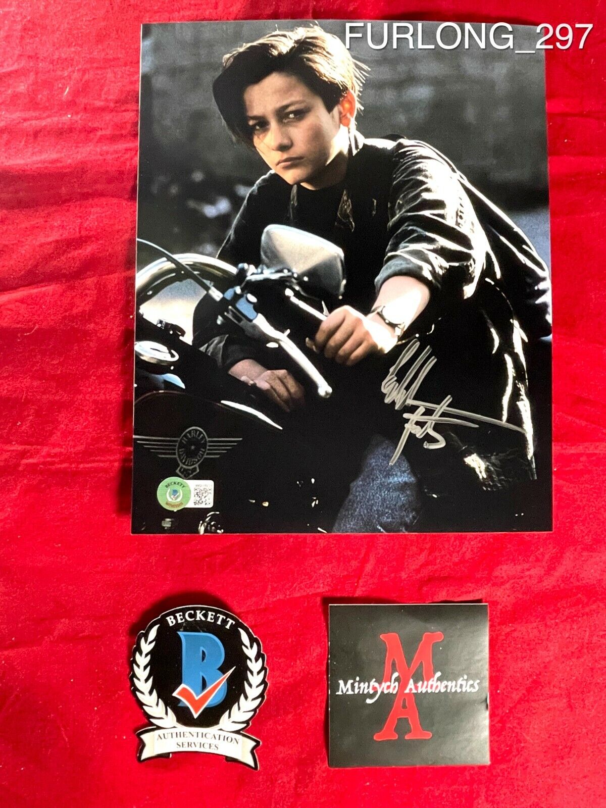 EDWARD FURLONG AUTOGRAPHED SIGNED 8x10 Photo Poster painting! TERMINATOR 2! JOHN CONNOR! BECKETT