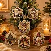 6pcs DIY Pearl Diamond Painting Christmas Tree Hanging Ornaments