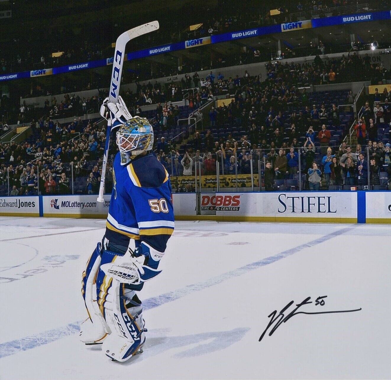 Jordan Binnington Autographed Signed 8x10 Photo Poster painting ( Blues ) REPRINT