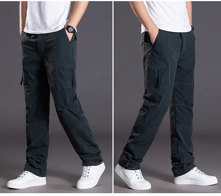 PASUXI Men's Winter Hiking Pants - Insulated Lined & Water Repellent for Outdoor Adventures huanwei