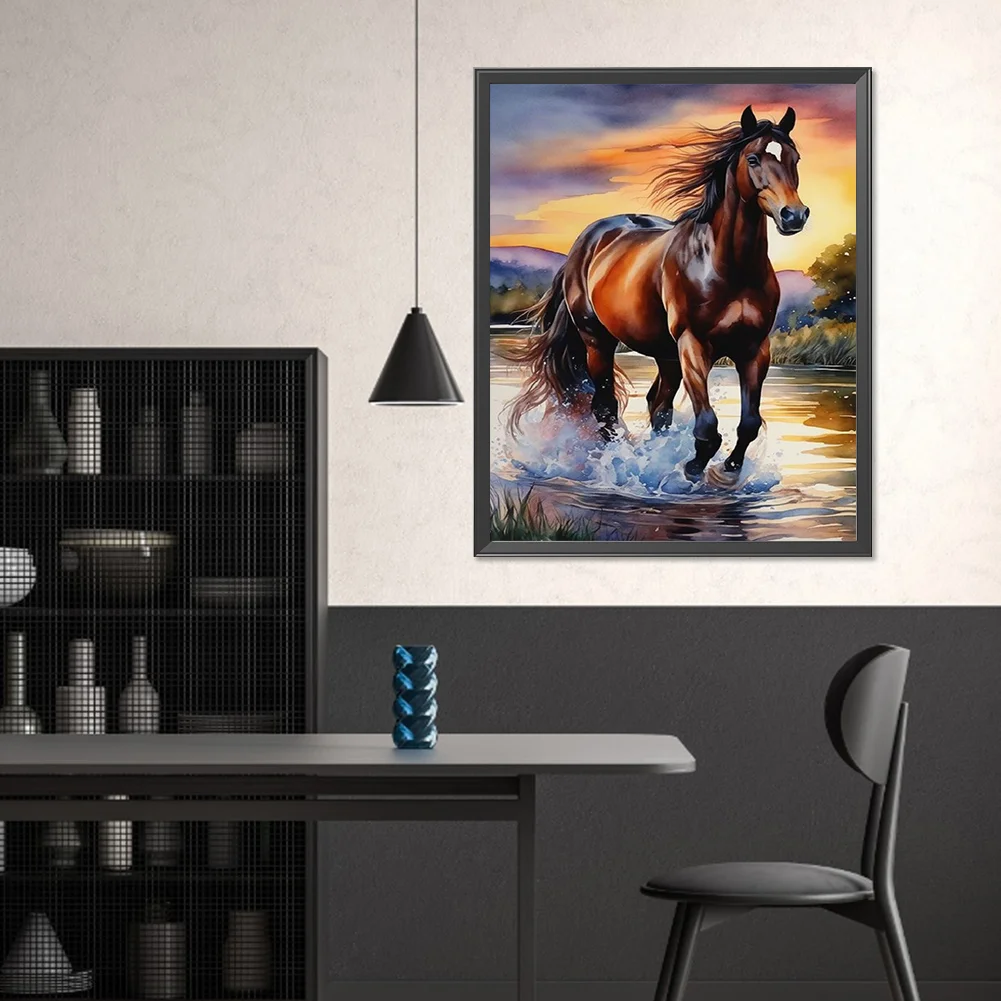 Diamond Painting - Full Square Drill - Horse(Canvas|40*50cm)
