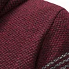💥2025 New Arrivals!Men's Sweater Striped Contrast Color Knitted Sweater Cardigan Jacket Hoodie Sports Casual Hiking Jacket Zipper Sportswear Autumn And Winter Plus Velvet Thick Warm