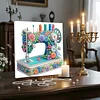 Framed Diamond Painting - Special Shaped - Sewing Machine (25x25cm)