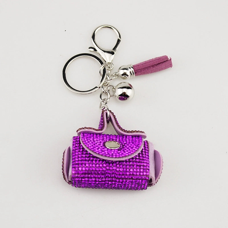 Lady Minimalist Bag Pu Leather Women’s Keychain