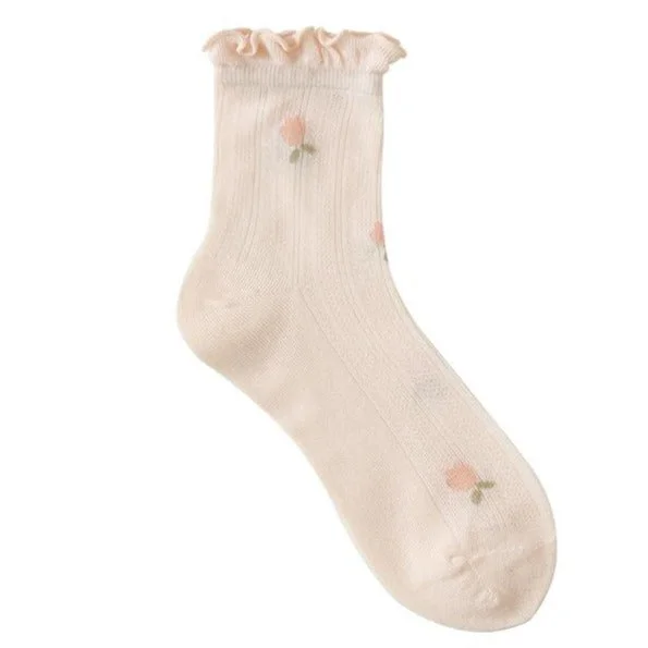Fairy Tales Aesthetic Cottagecore Fashion Cute Frilled Socks QueenFunky