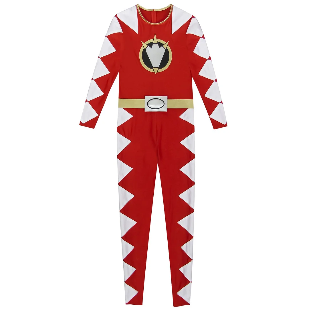 Power Rangers Dino Thunder Red Dino Ranger Conner McKnight Cosplay Costume