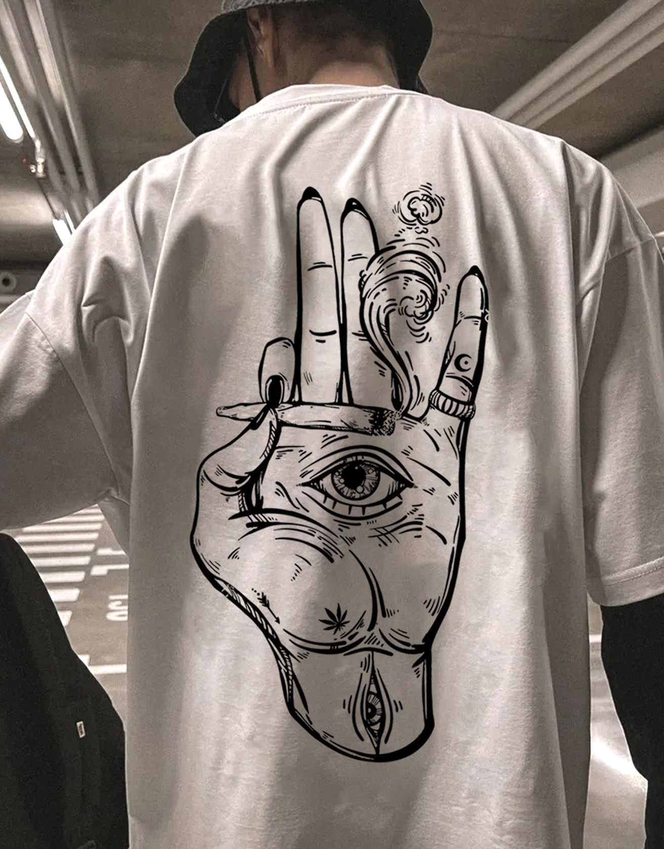 Ok Gesture Tattoo Graphic T-shirt / TECHWEAR CLUB / Techwear