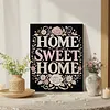 DIY Pearl Painting Home Sweet Home for Home Wall Decor with Frame(30x40cm)