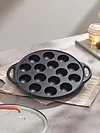 Cast Iron Grilling Pan Cooking Plate 15 Holes Nonstick Octopuses Meat Balls Mold