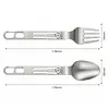 Portable Folding Tableware Hollow Handle Design for Outdoor Travel Camping