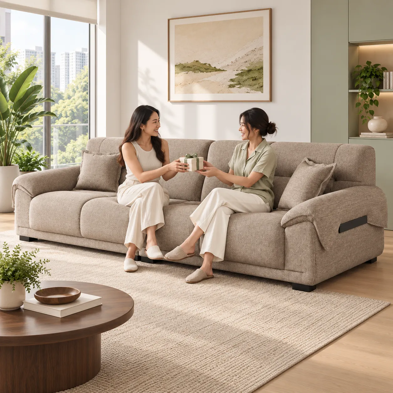 W09 Woven Sofa - Oatmeal — Everyday living
