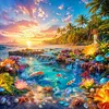 Dreamy Landscape Full DIY 5D Round Drill Diamond Painting Kits for Adults/Beginners Gift Home Decor Diamond Dots Paintings Picture Arts Craft 40x40cm