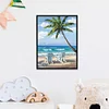 (Stamped/Counted) Beach - 11CT Cross Stitch 46*36cm/18.11*14.17in(Brand)